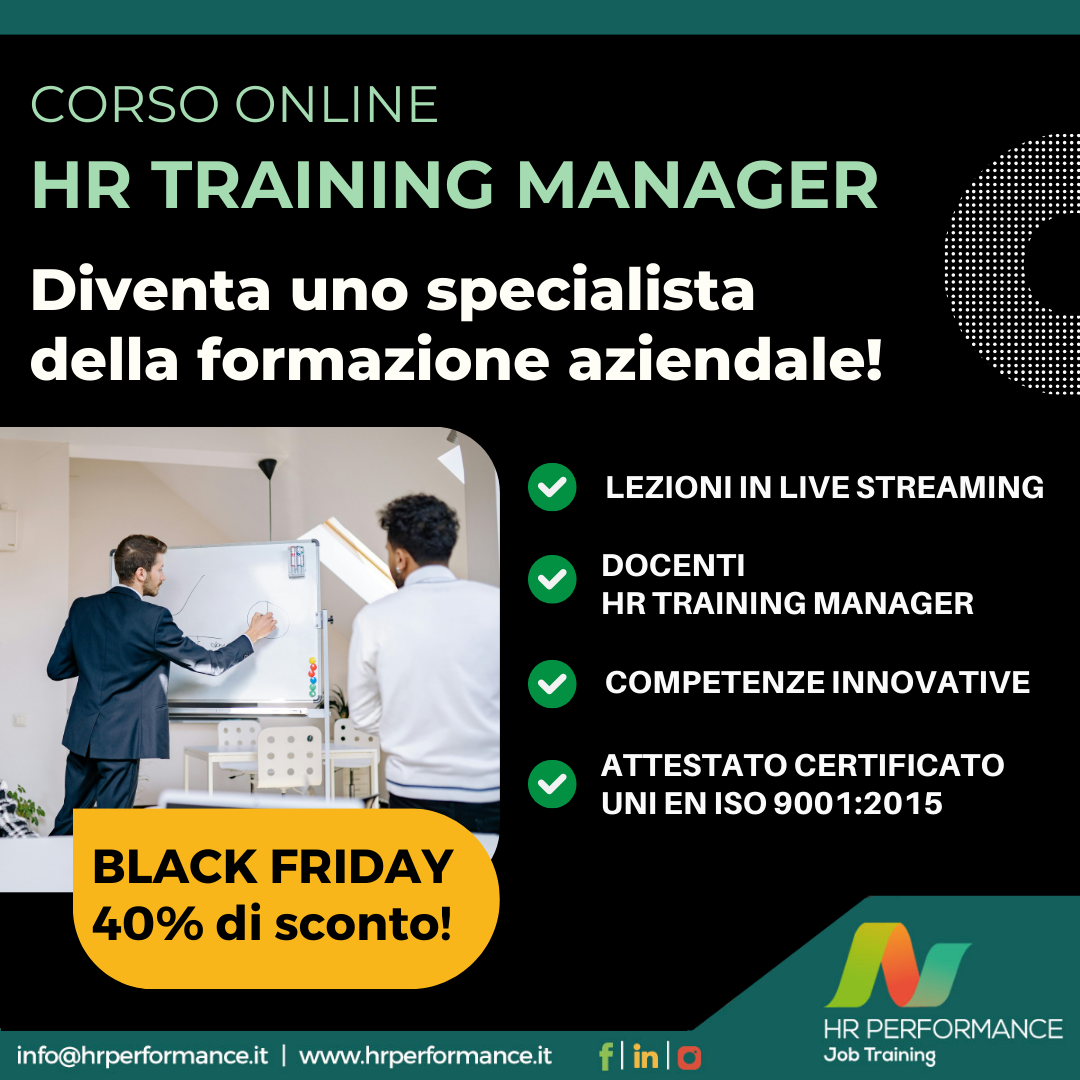 corso manager black friday