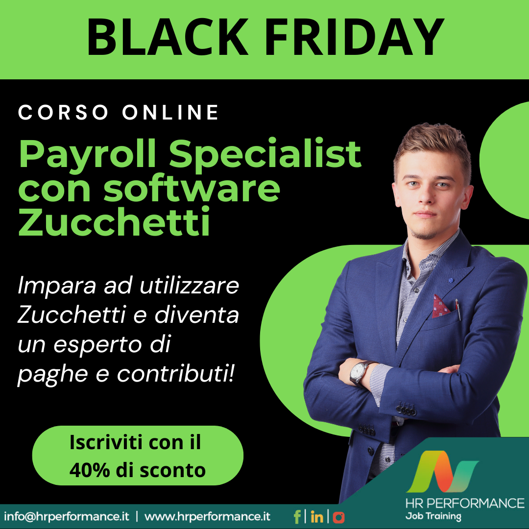 corso buste paga black friday